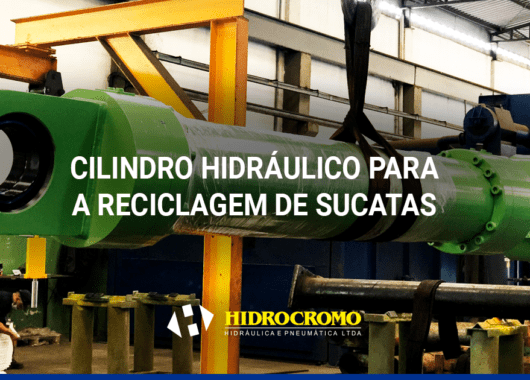 Cilindro hidráulico para a reciclagem de sucatas