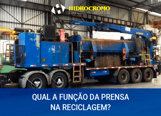 Qual a função da prensa na reciclagem?