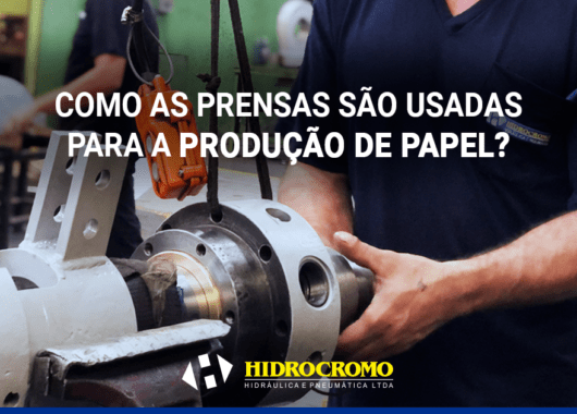 Como as prensas são usadas para a produção de papel?